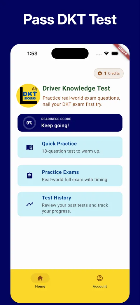 Easy DKT app screen